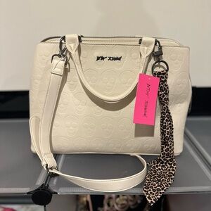 Betsey Johnson Skull Embossed Handbag